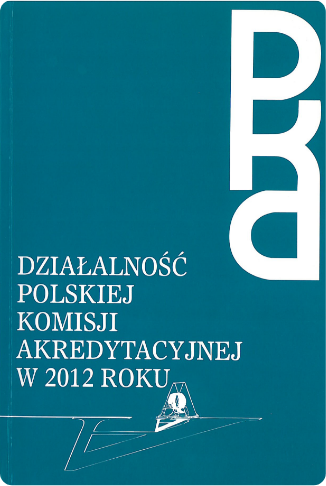 okładka publikacji: Działalność PKA w 2012 roku